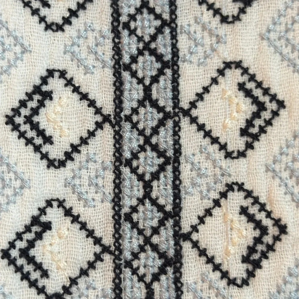 Faherty Catrina Maxi Dress NWT Organic Cotton Gauze Summer Embroidered Boho XS - Picture 13 of 15